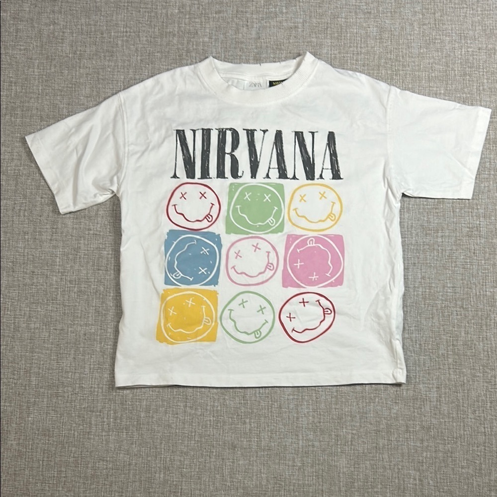 Zara / Nirvana collaboration Kids graphic tea